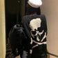 Skull Hollow Out Knitted Top 