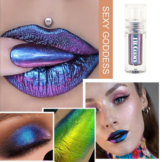 Shiny Metallic Glossy Face Decorating Metallic Lipstick Optical Chameleons Eye Glitter Pigment