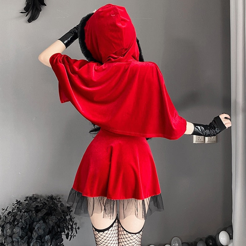 Christmas Red Riding Hood Outfit 