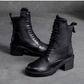 Fashion Ladies Boots of Genuine Leather / Short Women's Ankle Boots with Lace Up